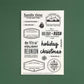 Home for the Holidays - 4x6 Clear Stamp Set