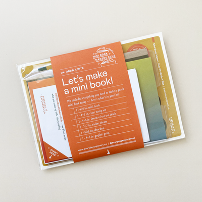Mini Book Makers Club Kit: Grab a Bite