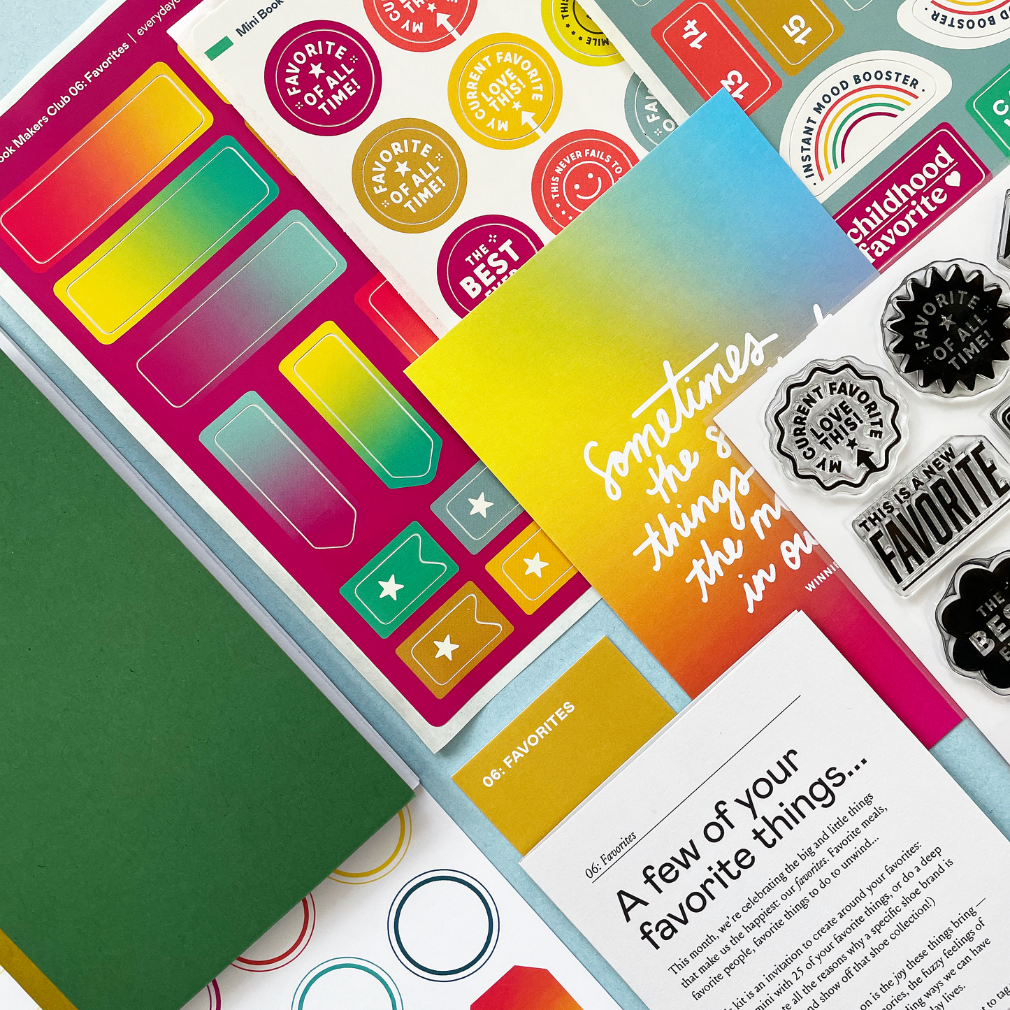 Mini Book Makers Club Kit 6: Favorites