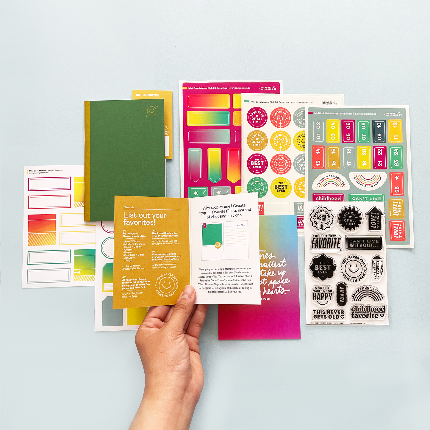 Mini Book Makers Club Kit 6: Favorites