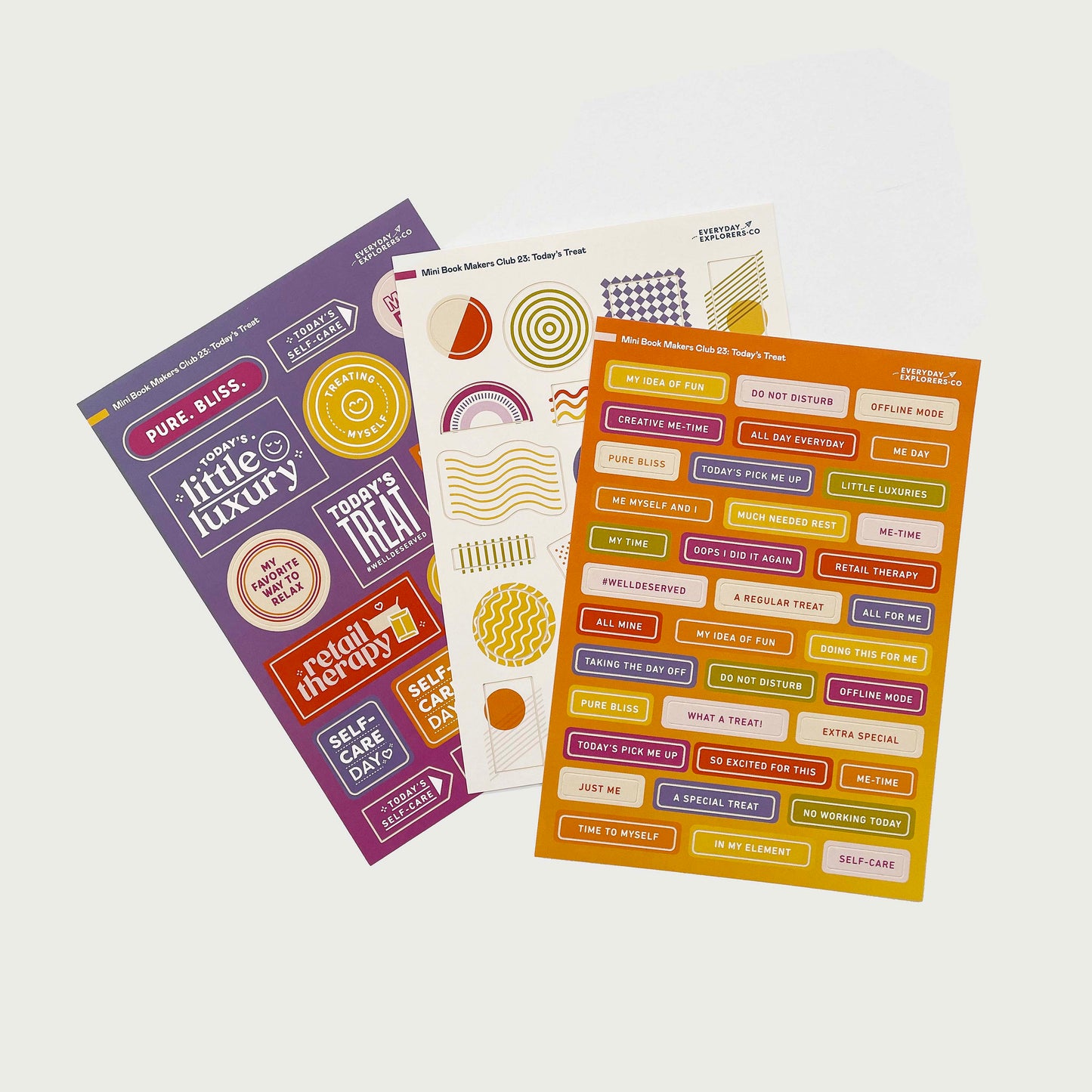 Mini Book Makers Club Kit 23: Today's Treat