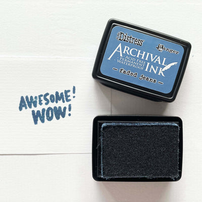 Mini Archival Ink Pad - Faded Jeans