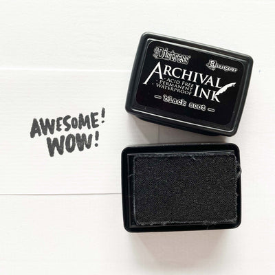 Mini Archival Ink Pad - Black Soot