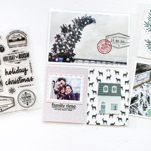 Home for the Holidays - 4x6 Clear Stamp Set