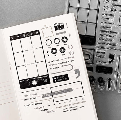 Let's Shoot by Kari Stiles - 4x6 Clear Stamp Set