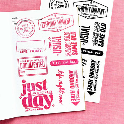 Life Right Now - 4x6 Clear Stamp Set