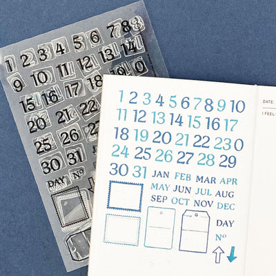 Mini Calendar Days - 4x6 Clear Stamp Set