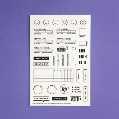 Mood Tracker - 4x6 Clear Stamp Set