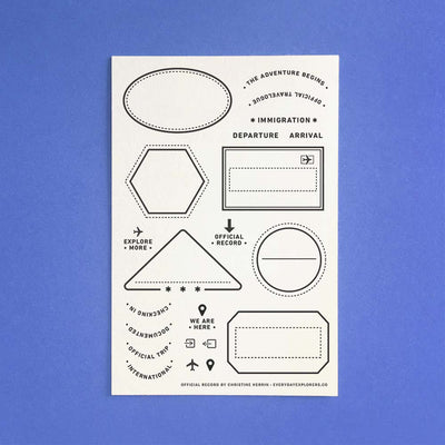 Official Record - 4x6 Clear Stamp Set