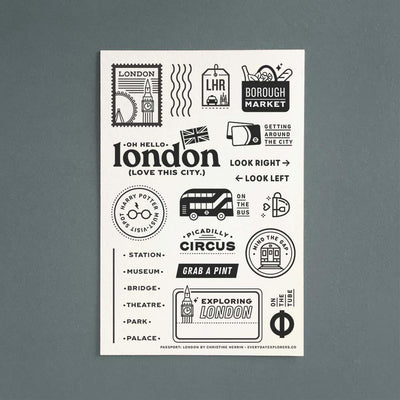 Passport: London - 4x6 Clear Stamp Set