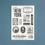 Passport: New York - 4x6 Clear Stamp Set