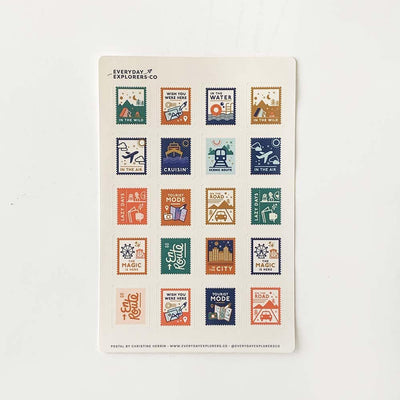 Postal - 4x6 Sticker Sheet
