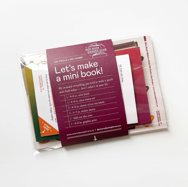 Mini Book Makers Club Kit: Feels Like Home