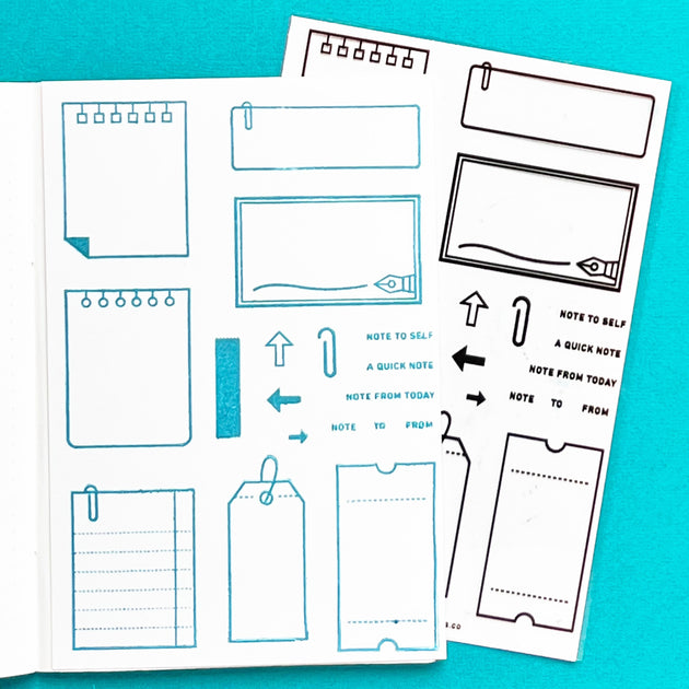 A Quick Note - 4x6 Clear Stamp Set