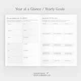 A Year of Big Goals & Everyday Wins - Undated Planner (5x7)