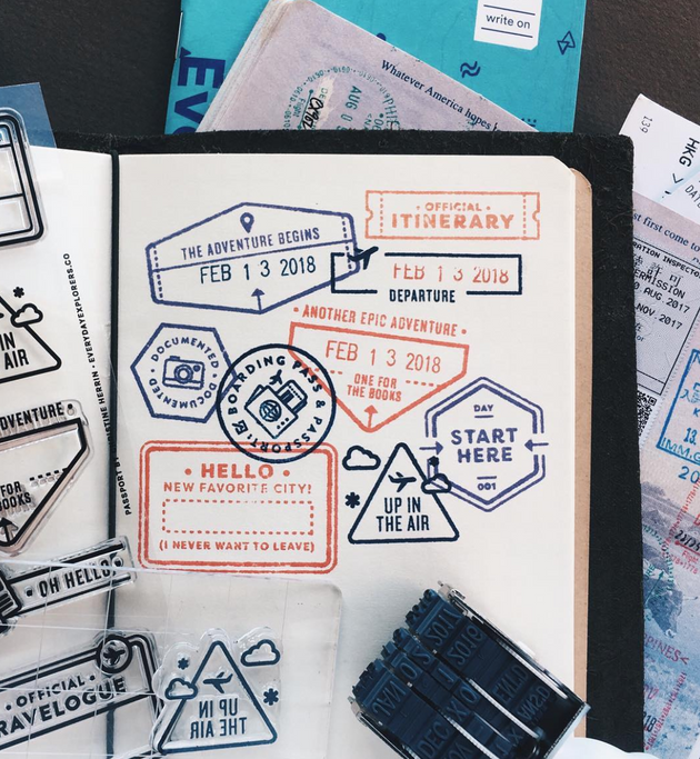 Passport - 4x6 Clear Stamp Set