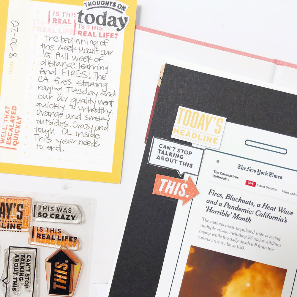 Thoughts on Today - 4x6 Clear Stamp Set