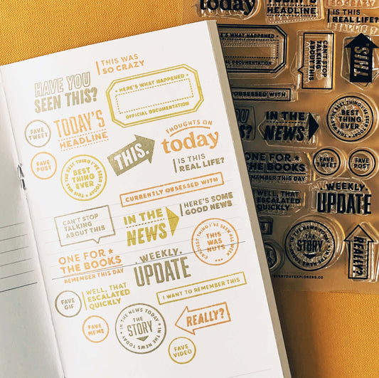 Thoughts on Today - 4x6 Clear Stamp Set