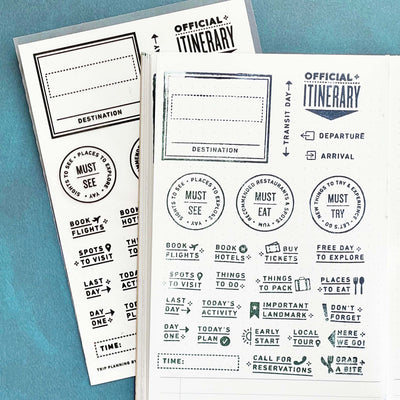 Travel Planning - 4x6 Clear Stamp Set