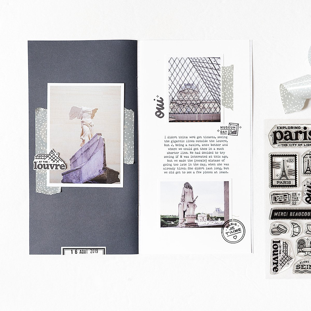 Passport: Paris - 4x6 Clear Stamp Set