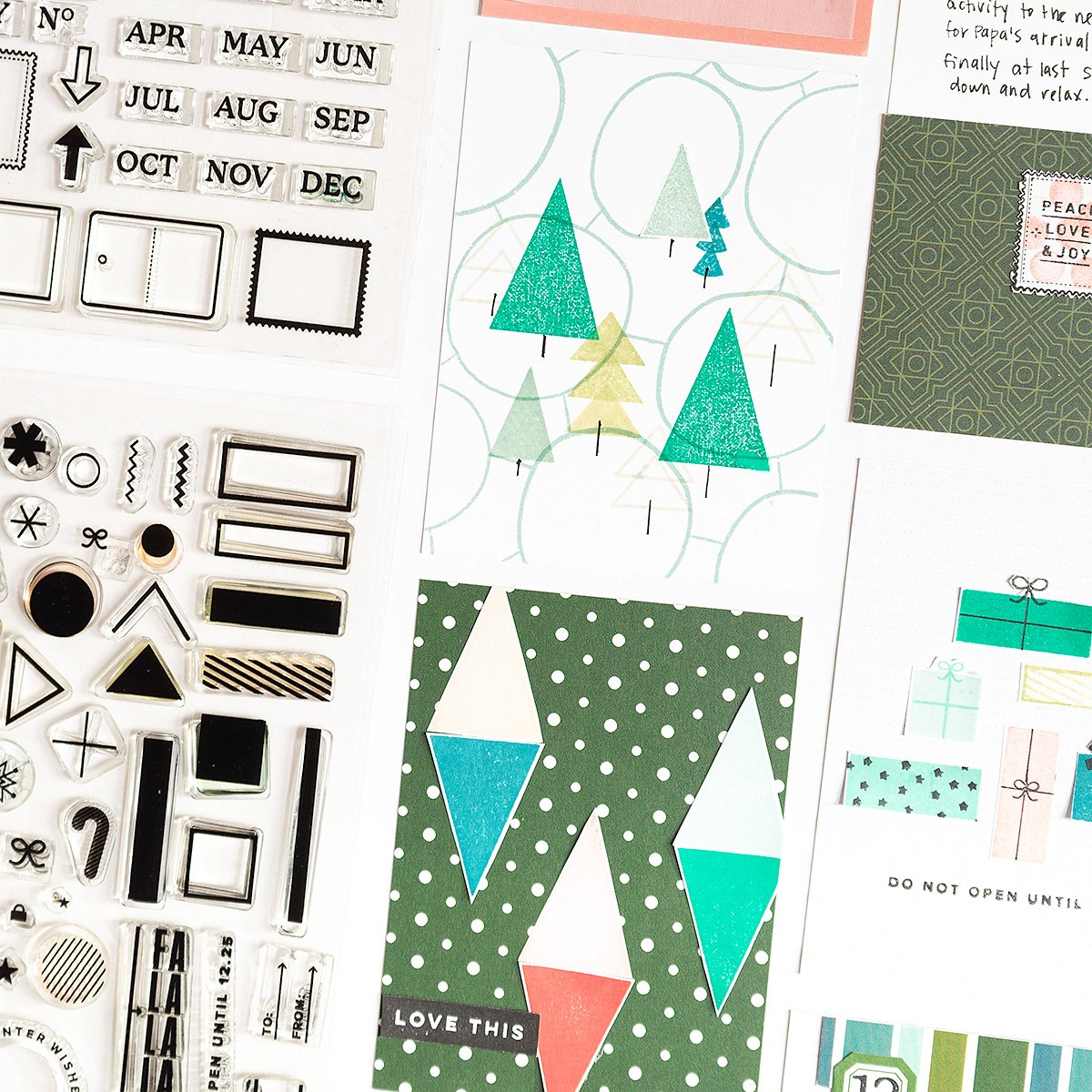 Christmas Tags by Kari Stiles - 6x8 Clear Stamp Set