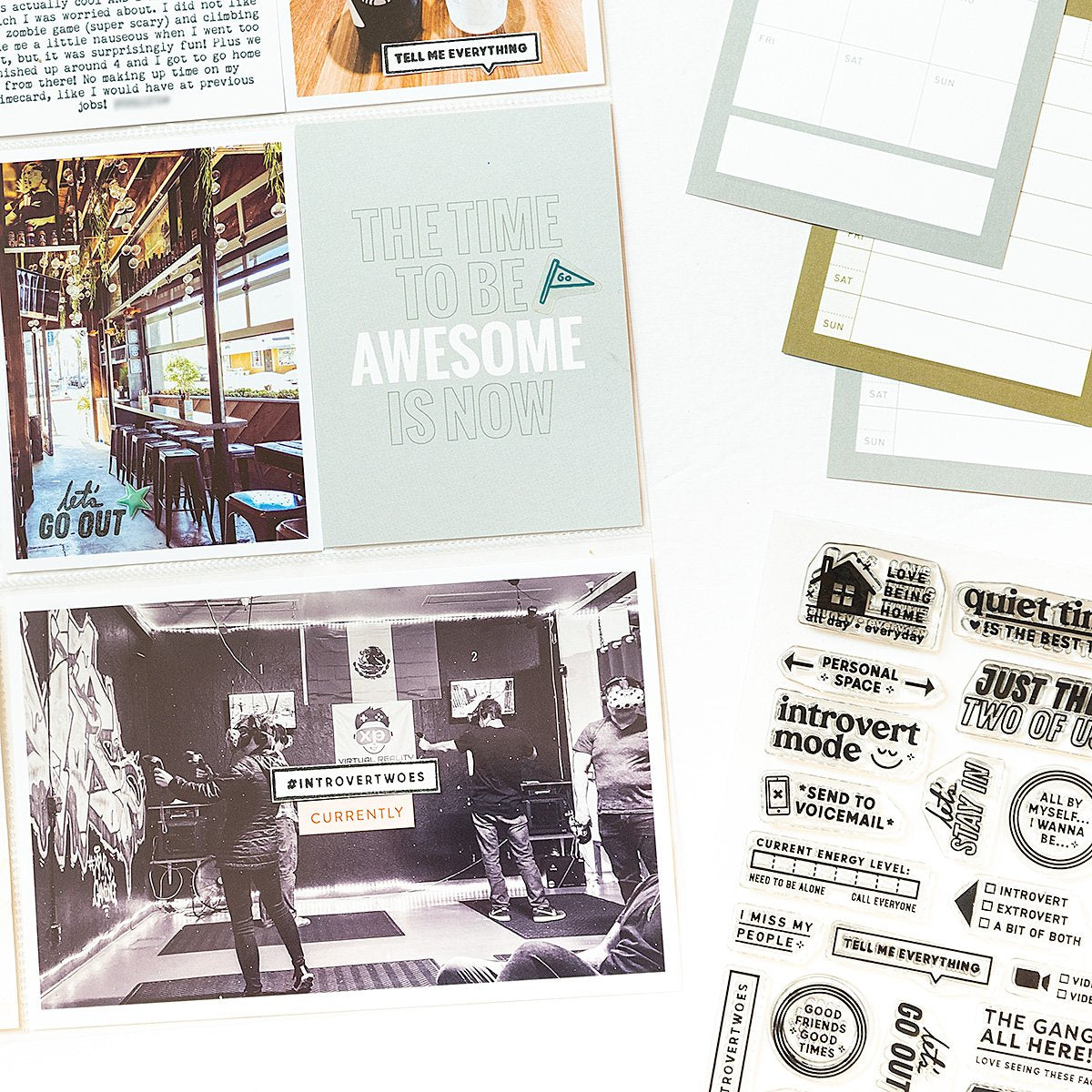 Ambivert Life - 4x6 Clear Stamp Set