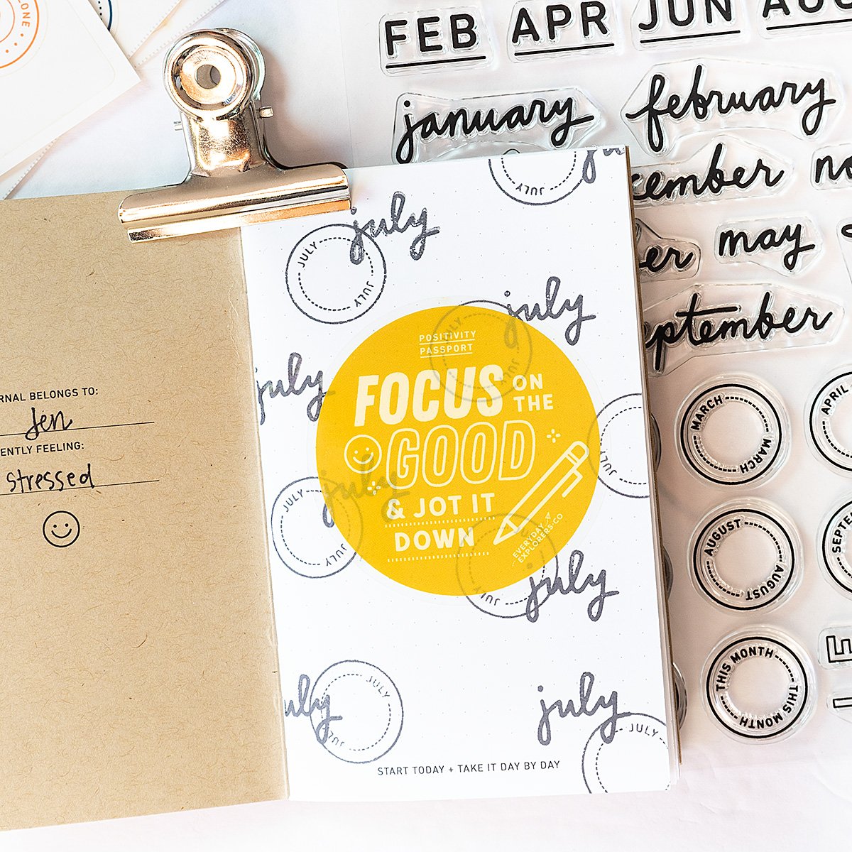 Month By Month - 6x8 Clear Stamp Set