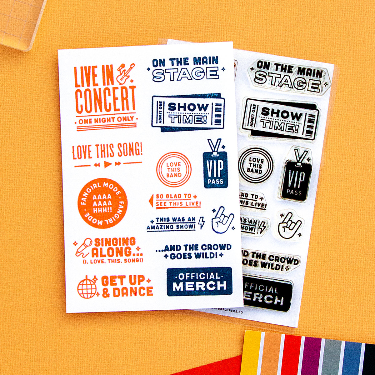 Live in Concert - 4x6 Clear Stamp Set