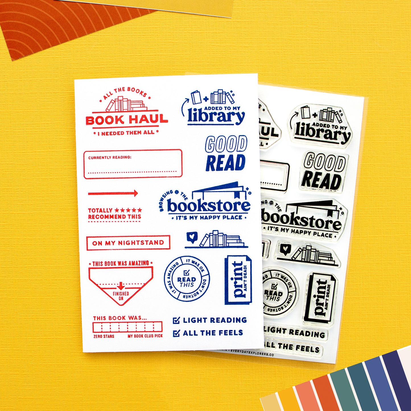 Good Reads - 4x6 Clear Stamp Set